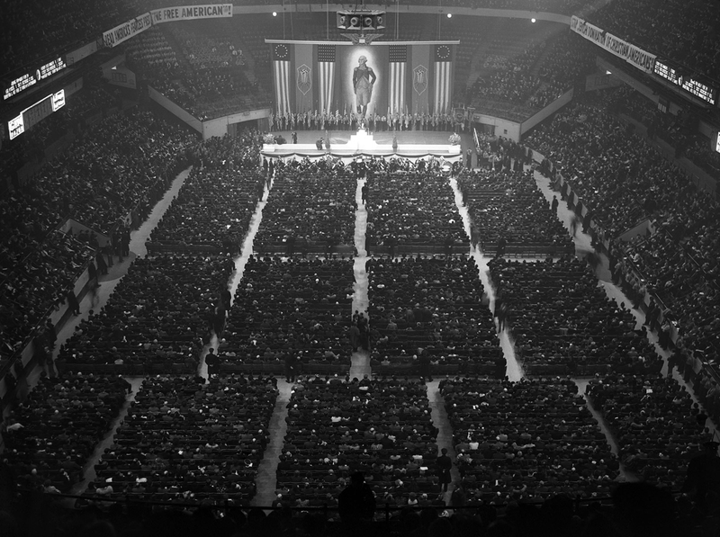 La manifestación celebrada en el Madison Square Garden. Getty